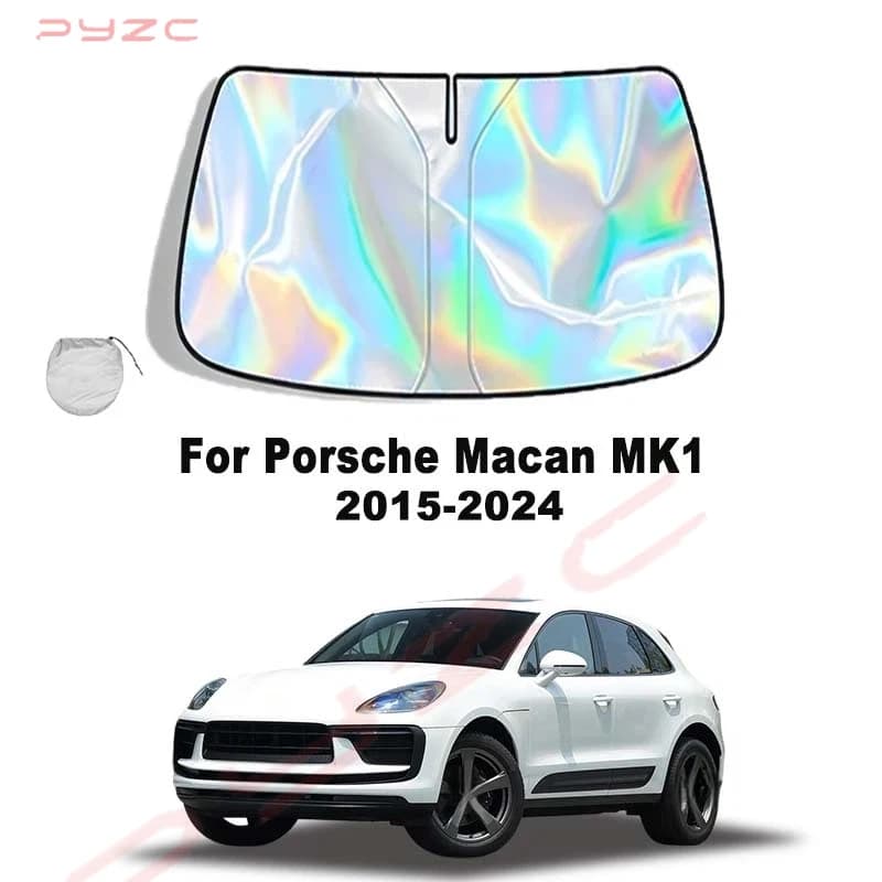 For Porsche Macan MK1 2015-2024 Car Windshield Sunshade Cover Front Window Sun Shade Visor Auto Interior UV Protection