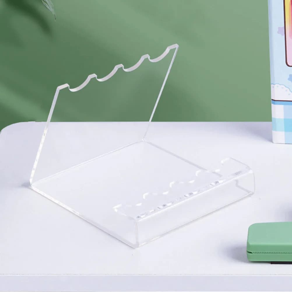 2 Pezzi Portapenne in Acrilico Trasparente, Organizzatore Multifunzionale da Scrivania, Porta Pennelli Trucco, Contenitore per Pennarelli, Supporto Trasparente da Tavolo
