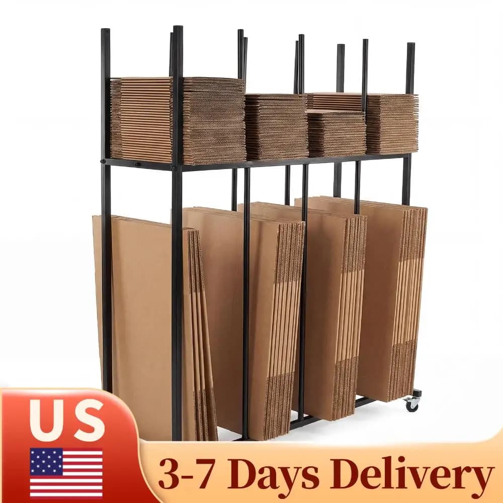 2-Tier Art Print Display Rack with Caster Wheels Versatile Canvas Boards Organizer for Printed Matter Paper Pad Artworks Gallery