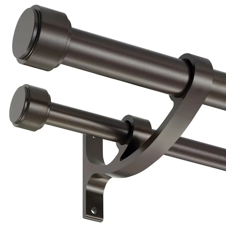 Curtain Auctions with Aluminum Frames and Finishes, Dark Bronze Curtain Auctions for Windows 72144, 1 Front and 5/8 Double Rear Dr