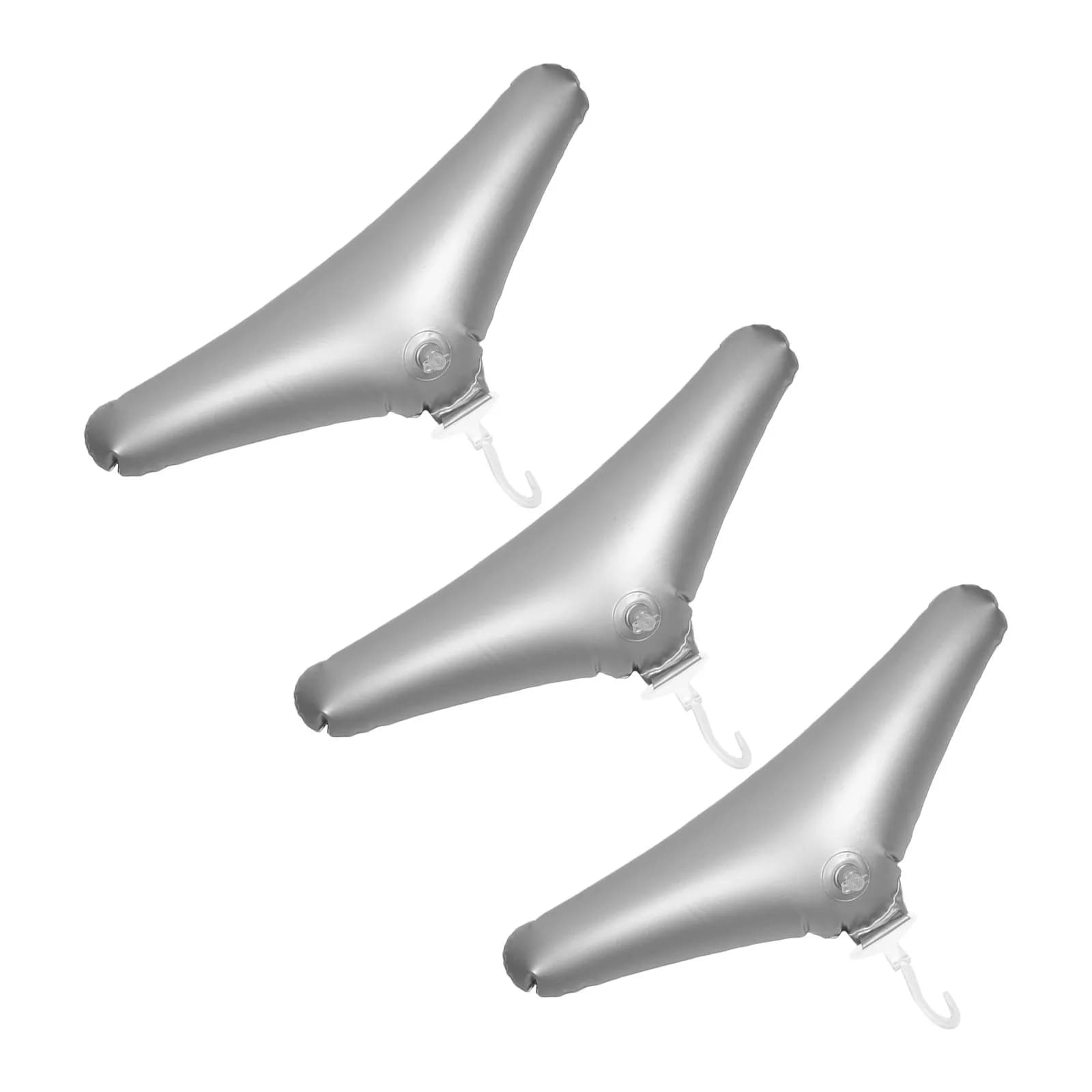 3Pcs Inflatable Hanger for Travel Lightweight Foldable Clothes Hanger Ideal for Camping Car Hotel Drying Hanging Pants Bags