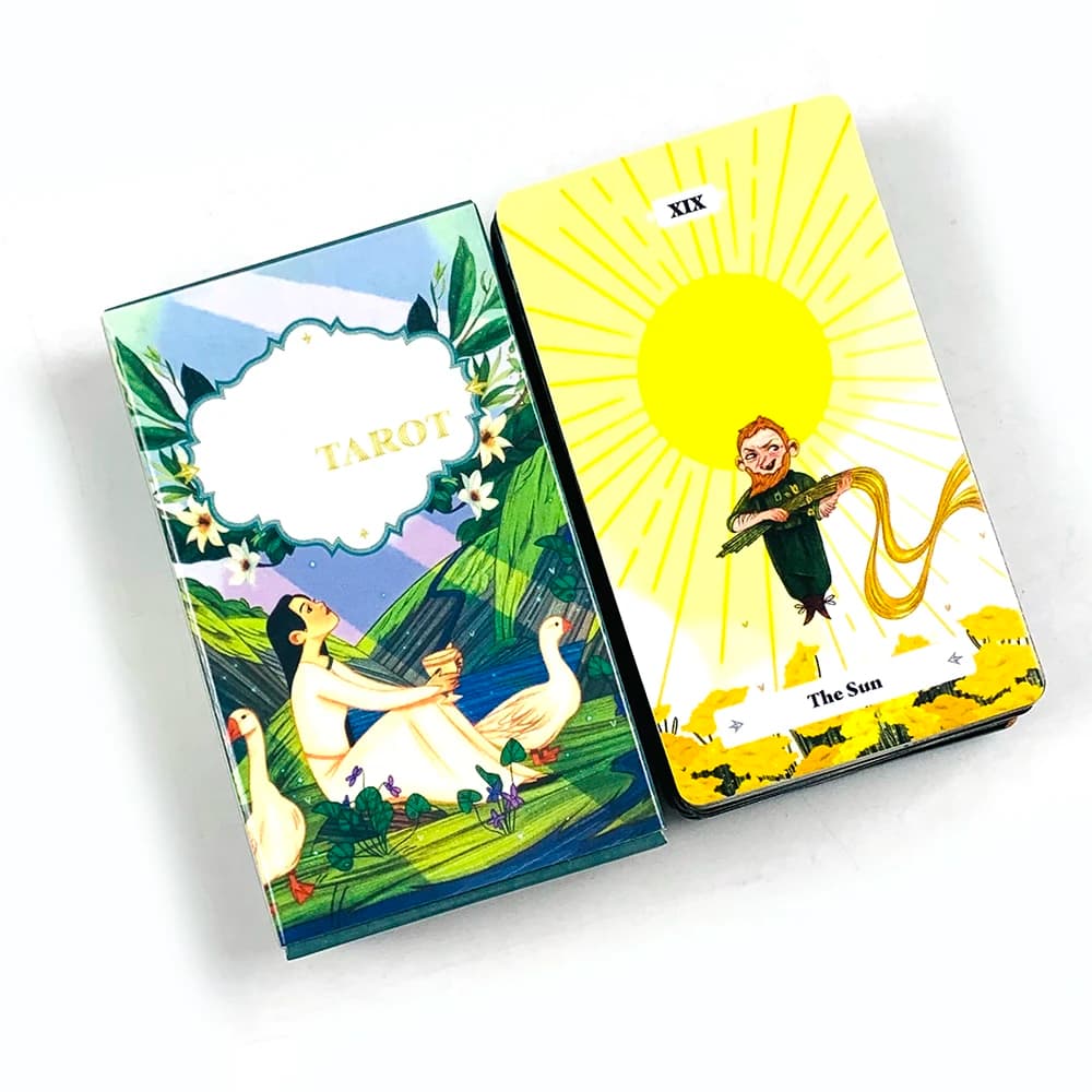 Carte dei Tarocchi, Mazzo di 78 Carte dei Tarocchi, Giochi da Tavolo per Riunioni Familiari, Illustrazioni Mistiche, Durevoli e Portatili, Perfette per Divinazione e Regali