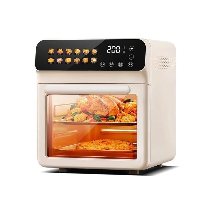 Air Fryer Oven, 6 in 1 Electric Toaster, Baking Roasting, Visible Window, Home Kitchen Appliance, Multi-Function Cooker