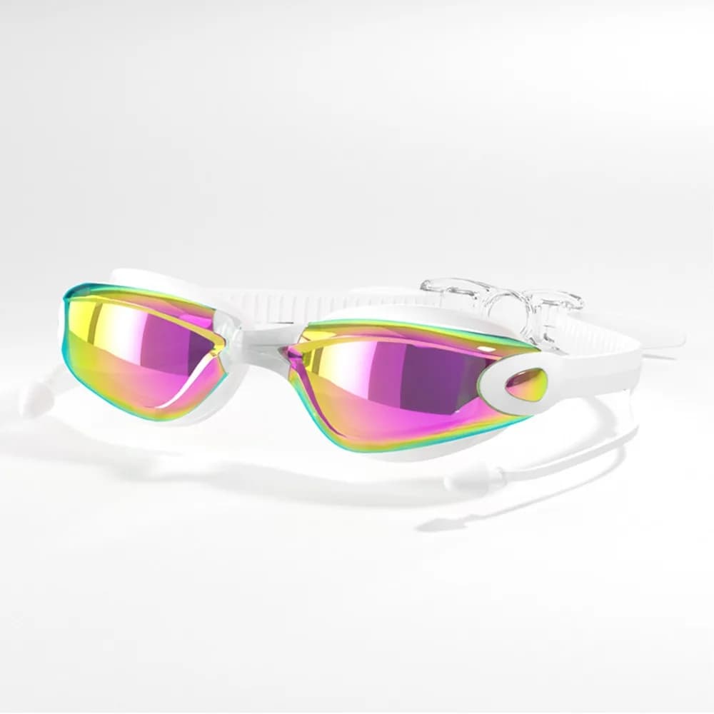 Creative Summer Swimwear HD Silicone Diving Glasses Anti-snatch Waterproof Adjustable View Glasses Man Woman