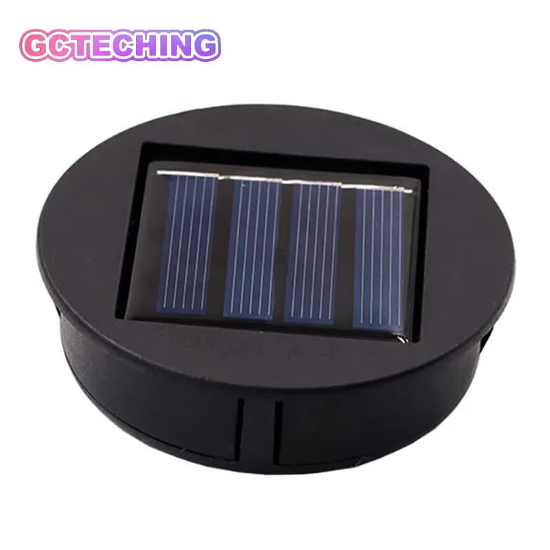 Solar Panel with LED Lantern Light Lid Solar Lights Top Replacement Part for Outdoor Hanging Lanterns DIY Table Lights Decor