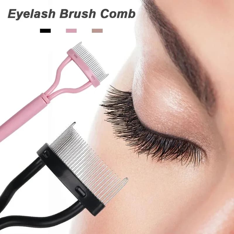 1/2 pezzi styling ciglia pettine separatore ergonomico pettine curvo cintura copertura antipolvere separatore ciglia ha radici chiare