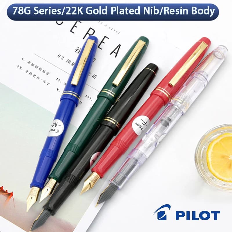 Deluxe Japan Pilot 78G Fountain Pen Gift Box Assorted EF/F/M Nib Calligraphy Pens for Teacher Student Friend Office Colleague