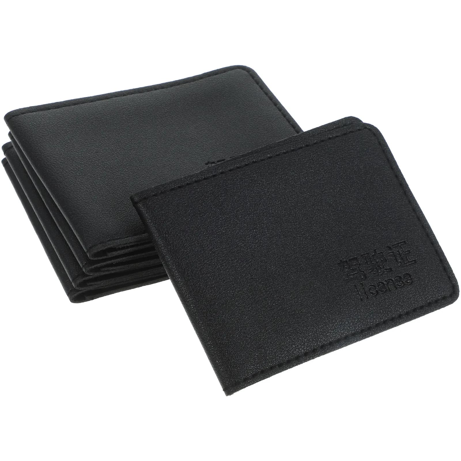 Set di 5 Porta Documenti Premium in PU per Uomo, Porta Carte di Credito, Passaporto, Contanti e Documenti Auto