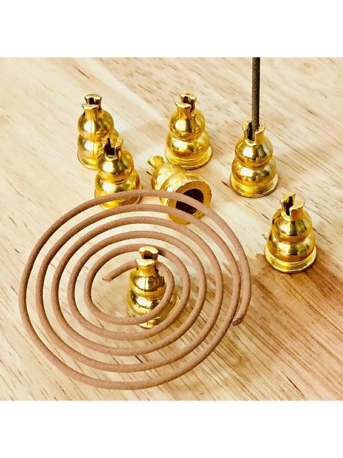 3pcs Incense Holder, Made With Through Holes at the Bottom Candle/Coil/Cone-Shaped Incense Burner Incense Candle for Yoga