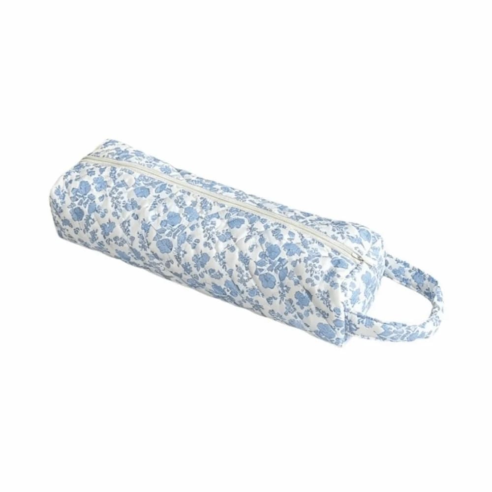 Soft Hair Dryer Storage Bag Quilting Cotton Large Capacity Curling Iron Carrying Case With Handle Portable Curler Storage Bag