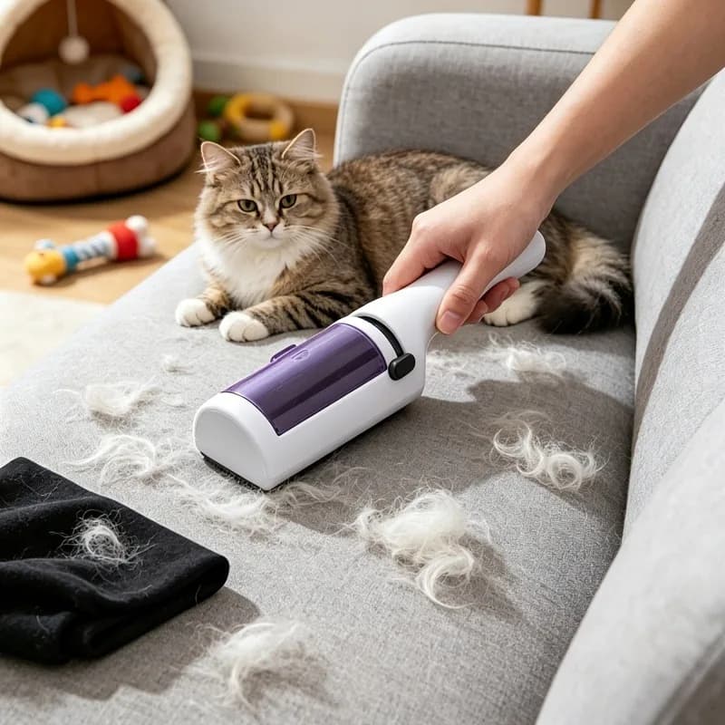 High-efficiency Double-sided Electrostatic Hair Remover, Household Clothing Hair Remover, Effective Cat and Dog Hair