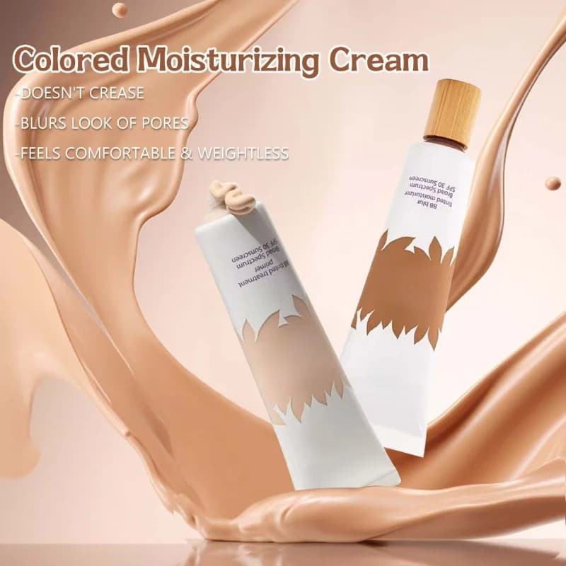 Long Lasting Concealer BB Foundation Cream Waterproof Sweat Resistant Formula Smooth Texture Natural Daily Face Makeup