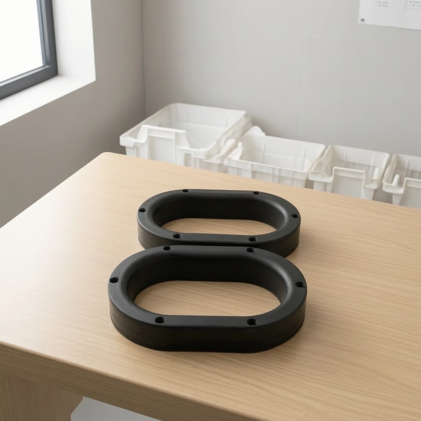 Glove Port Rings Rigid Hardware for DIYers, Sandblast Cabinets, Dust Enclosures