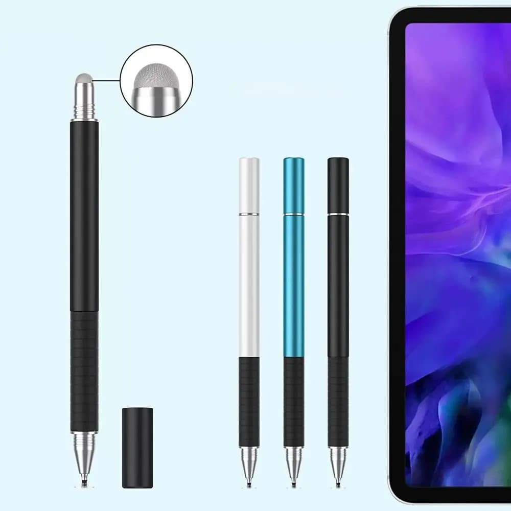 Accessori Penna Touch Screen in Metallo, Stilo Capacitivo 2 in 1 per Tablet, Penne per Disegno su Tablet