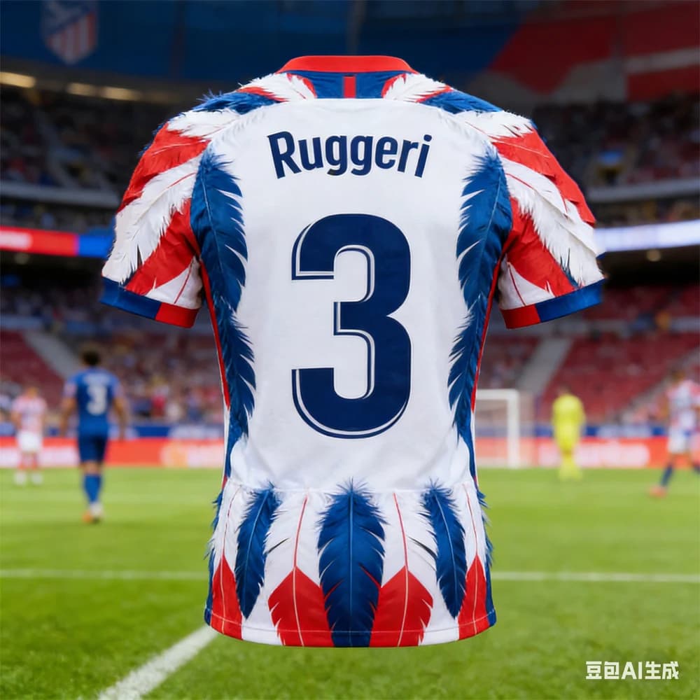 Ruggeri # Football T-shirt Special Edition Generated by AI 2026 by Man, to Maniche Corte, Breathable and to Dry Fast, for Tifosi