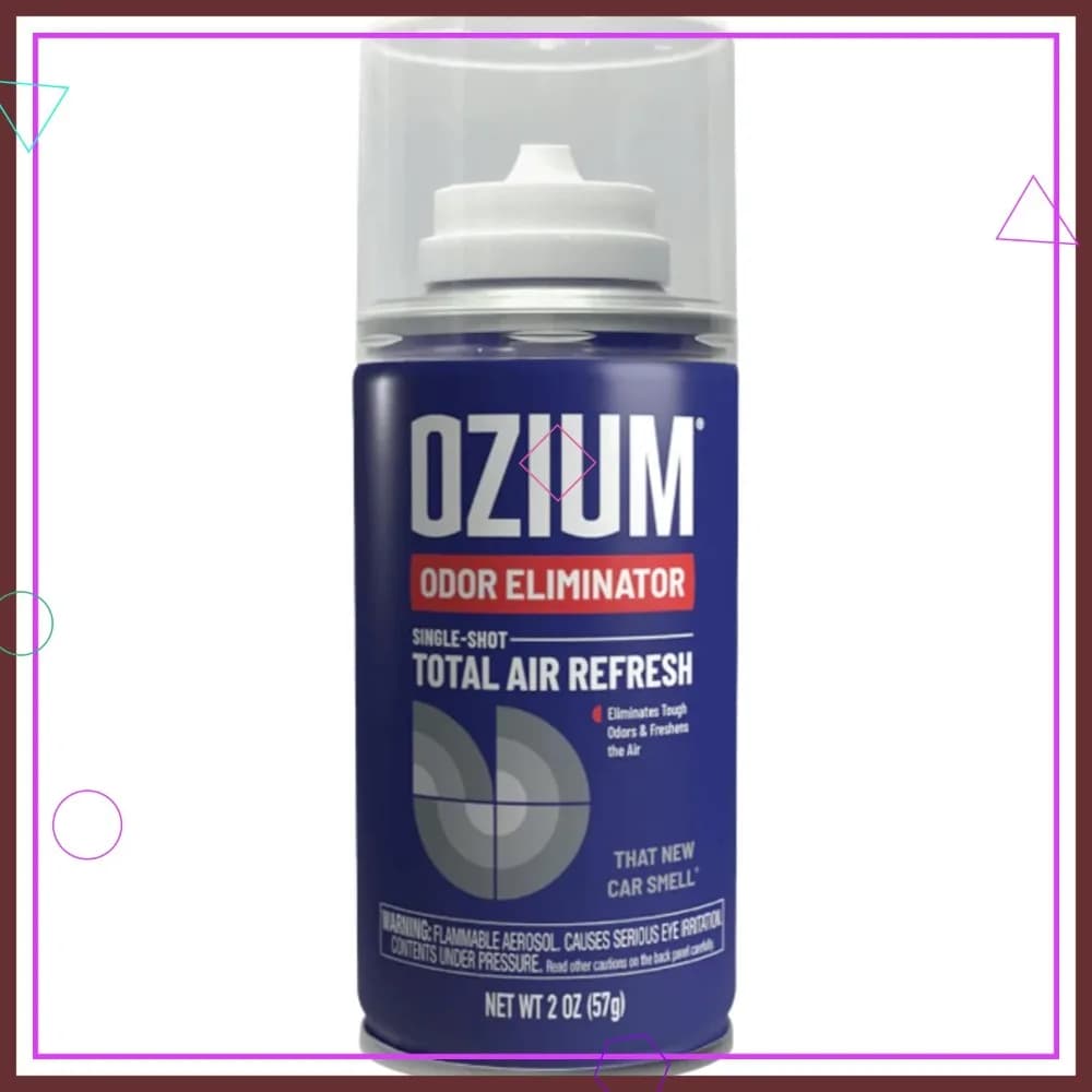 Deodorante per Auto Ozium, Spray da 2 oz: Eliminatore di Odori a Spruzzo Singolo e Profumatore per Auto (Quella Nuova Fragranza di Auto)