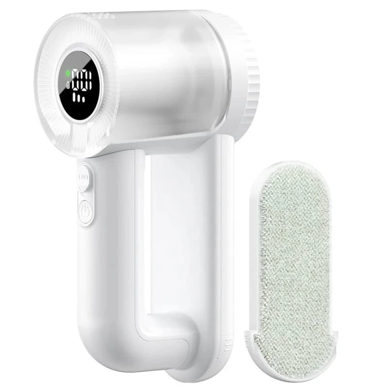 Y15A Portable Electric Lint Remover Rechargeable Fabric Shaver Hair Ball Trimmer Clothes Lint Machine For Sweaters Coat White