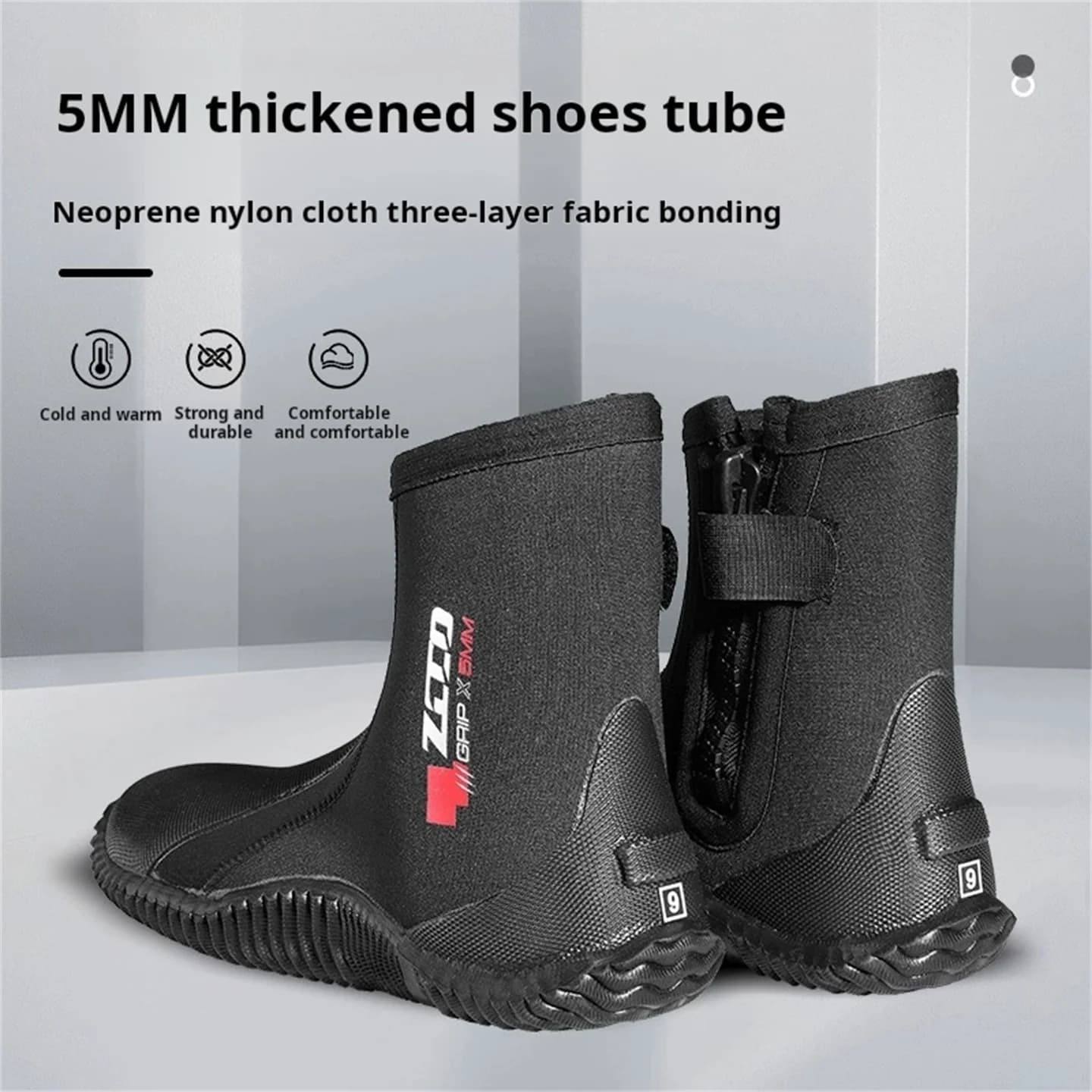 Stivali da sub 5mm Neoprene a prova di puntura Snorkeling Aqua Shoes Uomo Donna River Tracking Rock Fishing Scarpe da passeggio da spiaggia antiscivolo