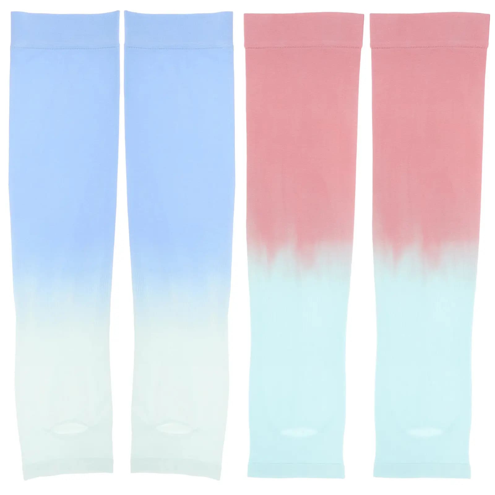 2Pairs Skin Friendly Quick Dry Arm Sleeves for Men Women Summer Uv Protection Cooling Breathable Elastic Arm Covers for Gym