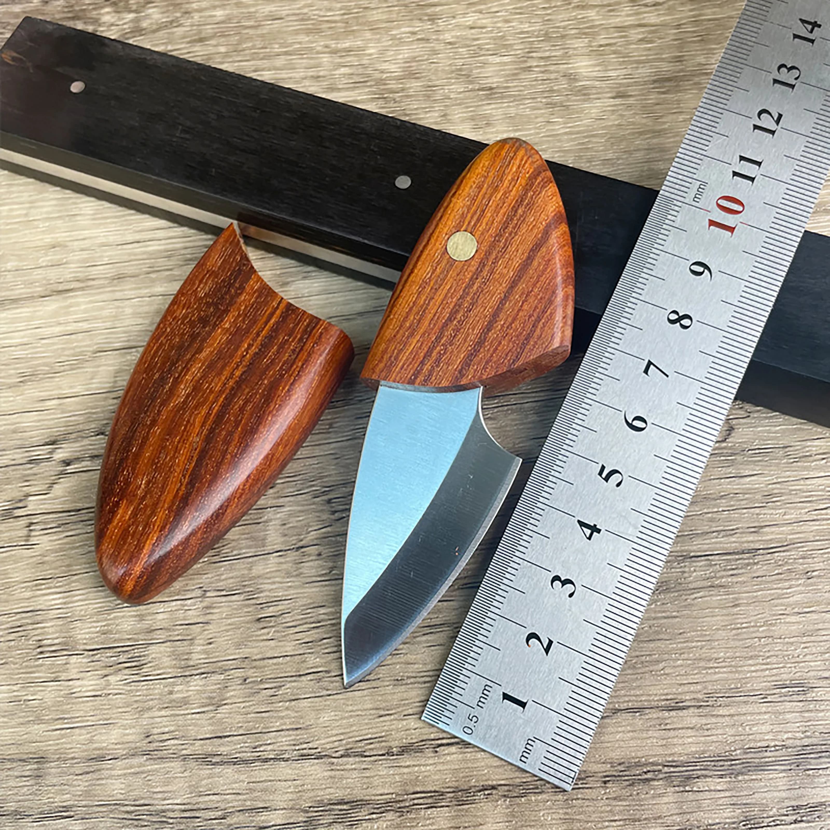 Mini Wooden Fish Knife Pocket Imitation Kitchen Fruit Knife For Home Dis packing Outdoor day Portable