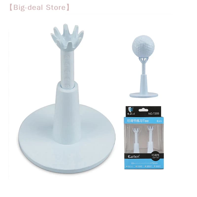 【M】1/2 Pezzi Supporto Regolabile per Palline da Golf, Tee da Golf, Allenatore di Swing, Tee da Pratica, Accessori da Golf