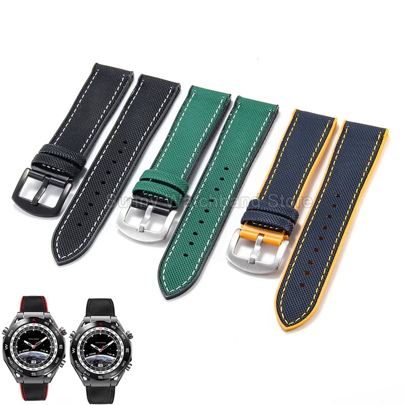 Cinturino leggero in resina di nylon 20 22mm per Omega Citizen Blue Angels Casio EDIFICE PRG600/650 PRW-6600/6800 Nero Blu Verde