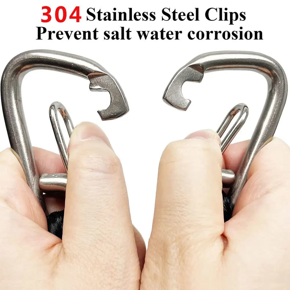 Bungee Mooring Rope Dock Line With Stainless Steel Clip For Kayak PWC Boat Marine Accessories Tie Down System