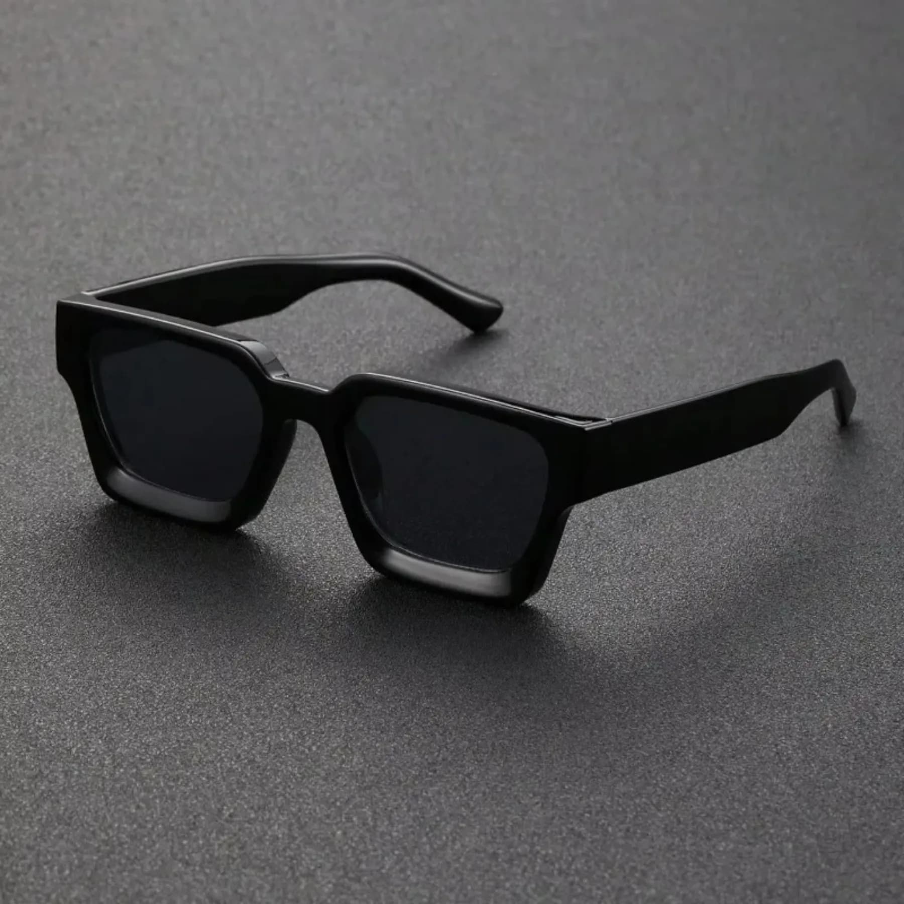 Occhiali da sole con montatura quadrata alla moda in plastica unisex 1PC per fotografia di strada e viaggi in spiaggia Accessori per la guida