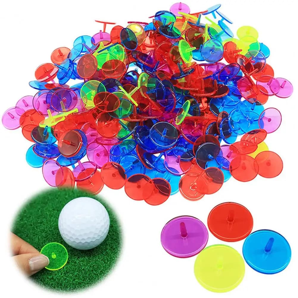 Practical Transparent Plastic Marker Set Colorful Golf Ball Marker A Useful And Thoughtful Gift Idea For Any Golfer Friend