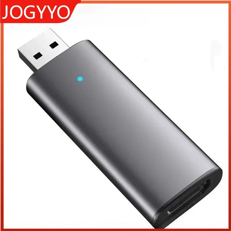 USB 1080P @ 60FPS TV Stick compatibile HDMI Scheda di acquisizione audio video Ingresso TV Uscita per la trasmissione di registrazione dal vivo con videocamera DSLR