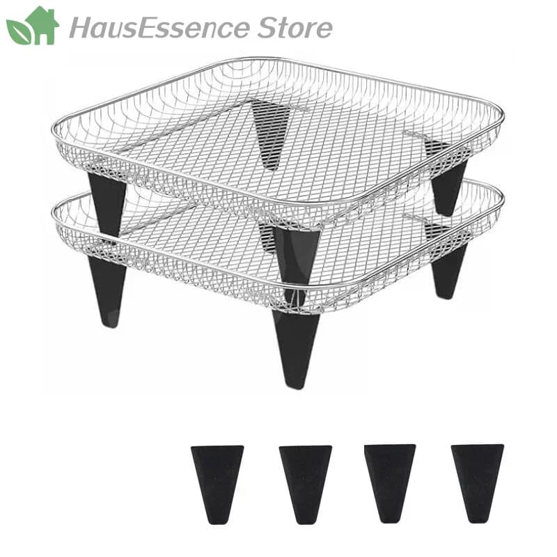 ※4/6/8Pcs Dewatering Rack Buffer Pad Air Fryer Silicone Feet Steam Protector For Dehydrator Racks Tabs Silica Gel Tray Bu