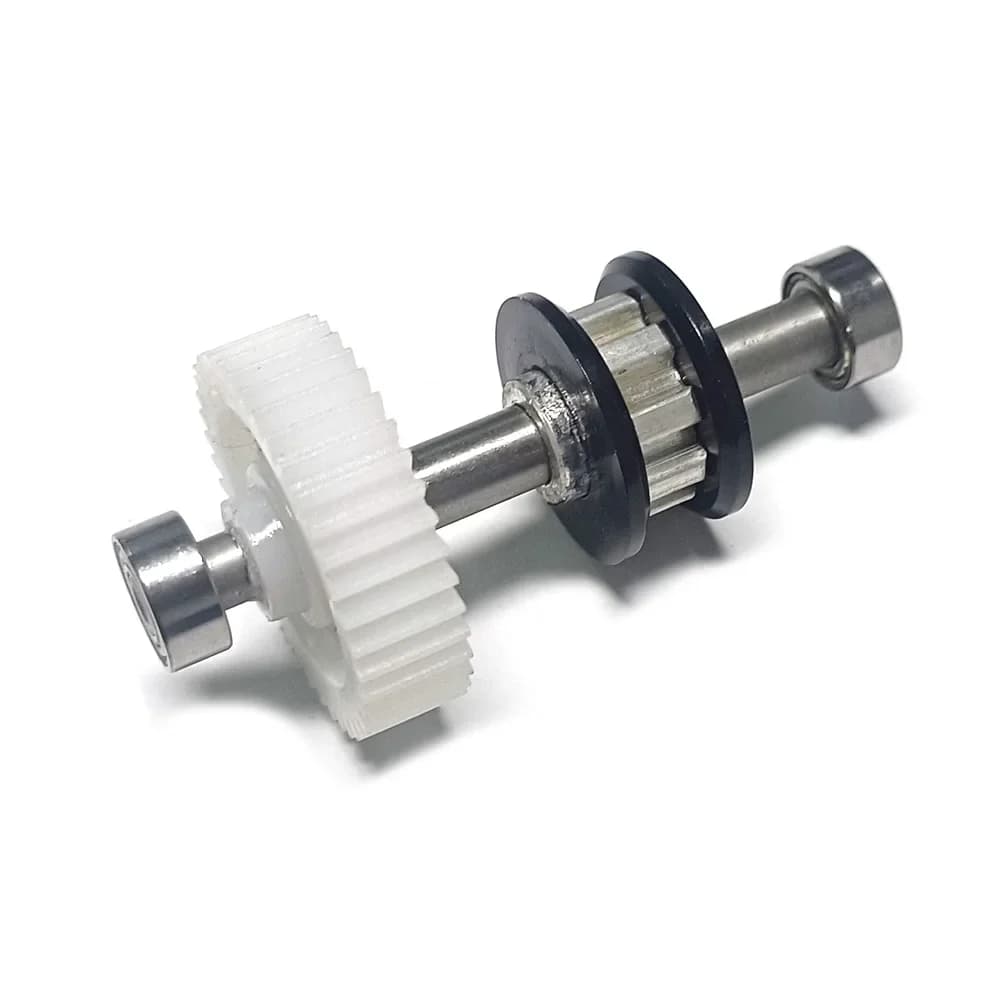 RC 550/600 Parte di ricambio Set di ingranaggi di trasmissione con cinghia di coda in metallo 40T con cuscinetto per elicottero Align Trex 550