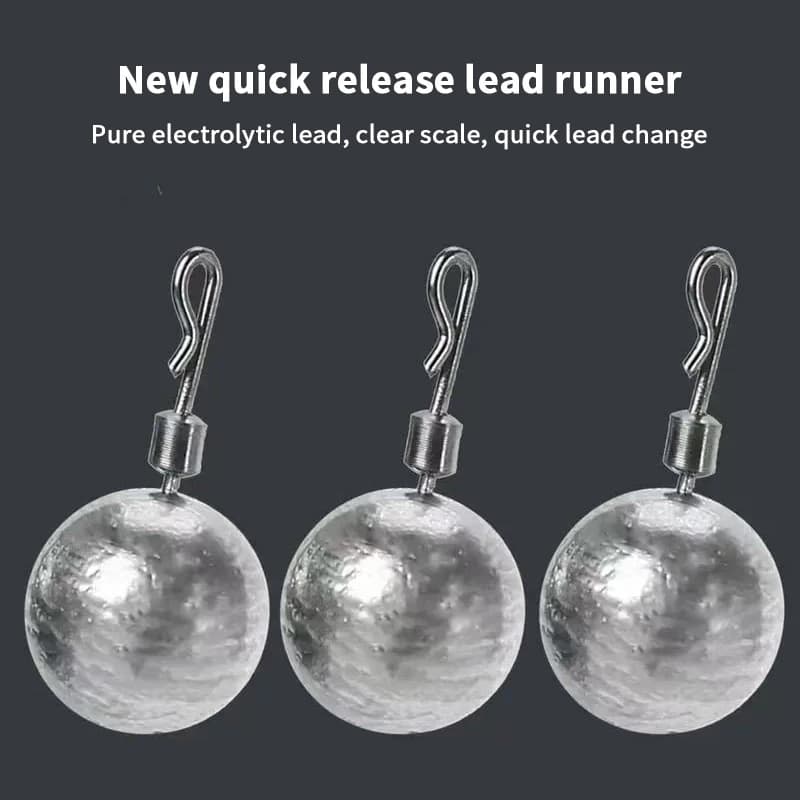 10 Pieces/Box Fishinh Sink Round Solid Lead Sink Auxiliary Gear Sliding lead Accessory Wholesale 2.5g-3.5g-5g-7g-10g-14g-20g
