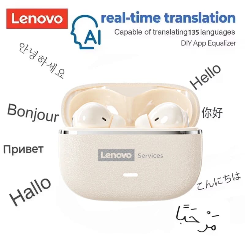 Lenovo 2026 AI Real-time translation TWS Hi-Fi wireless earphones IMAX level audio earphones ENC stereo earphones with noise cancellation