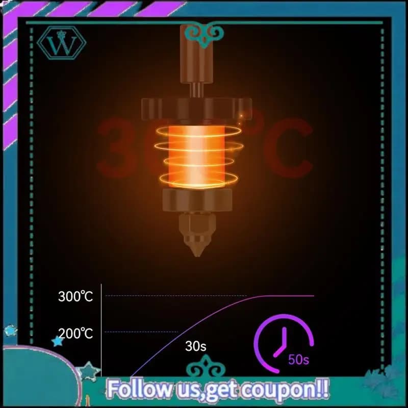 KIT Hotend updated for K1 HOTEND for K1/K1 MAX Heating block kit 3D K1 printer accessories black