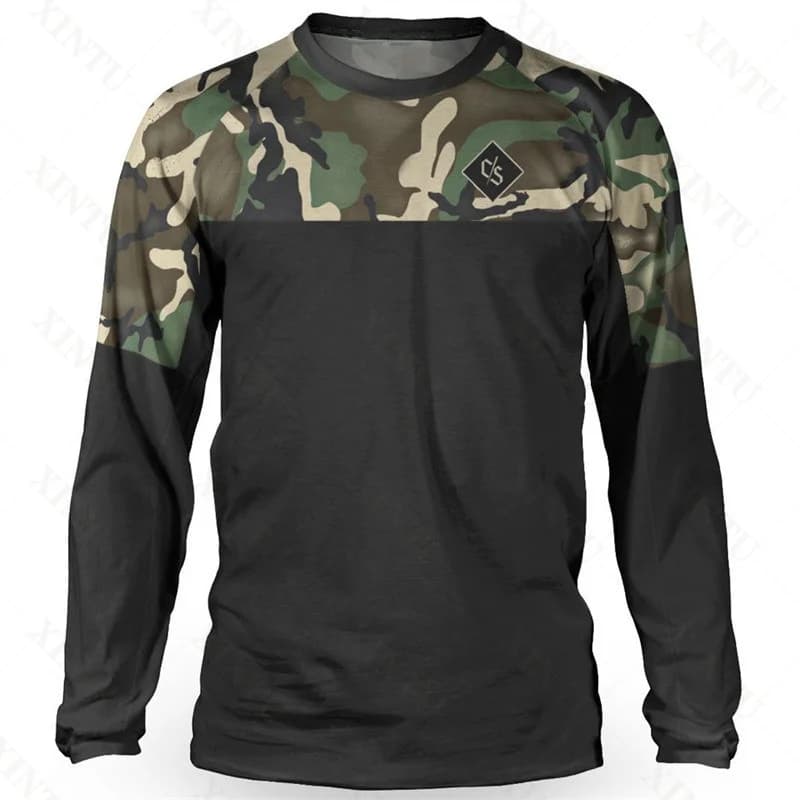 Maglia da uomo Loose Rider DH Motocross Downhill Suit MTB Mountain Bike T-shirt traspirante Felpa a maniche lunghe LGRA