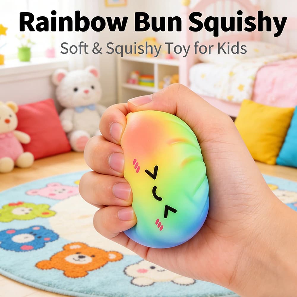 2026 New Colorful Dumpling Squishes Stress Balls Reusable Low Rebound Decompression Toys Dough Ball Unique Home Decoration Gifts