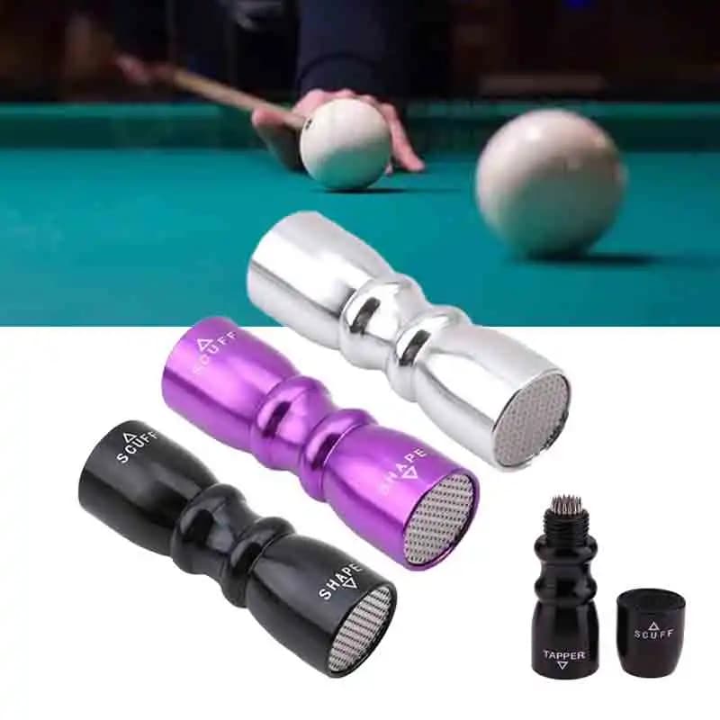 3 in 1 Cue Tip Shaper Biliardo Snooker Pool Cue Tip Shaper Snooker Cue Tips Strumento multifunzione Shaper Scuffer Aeratore Tapper