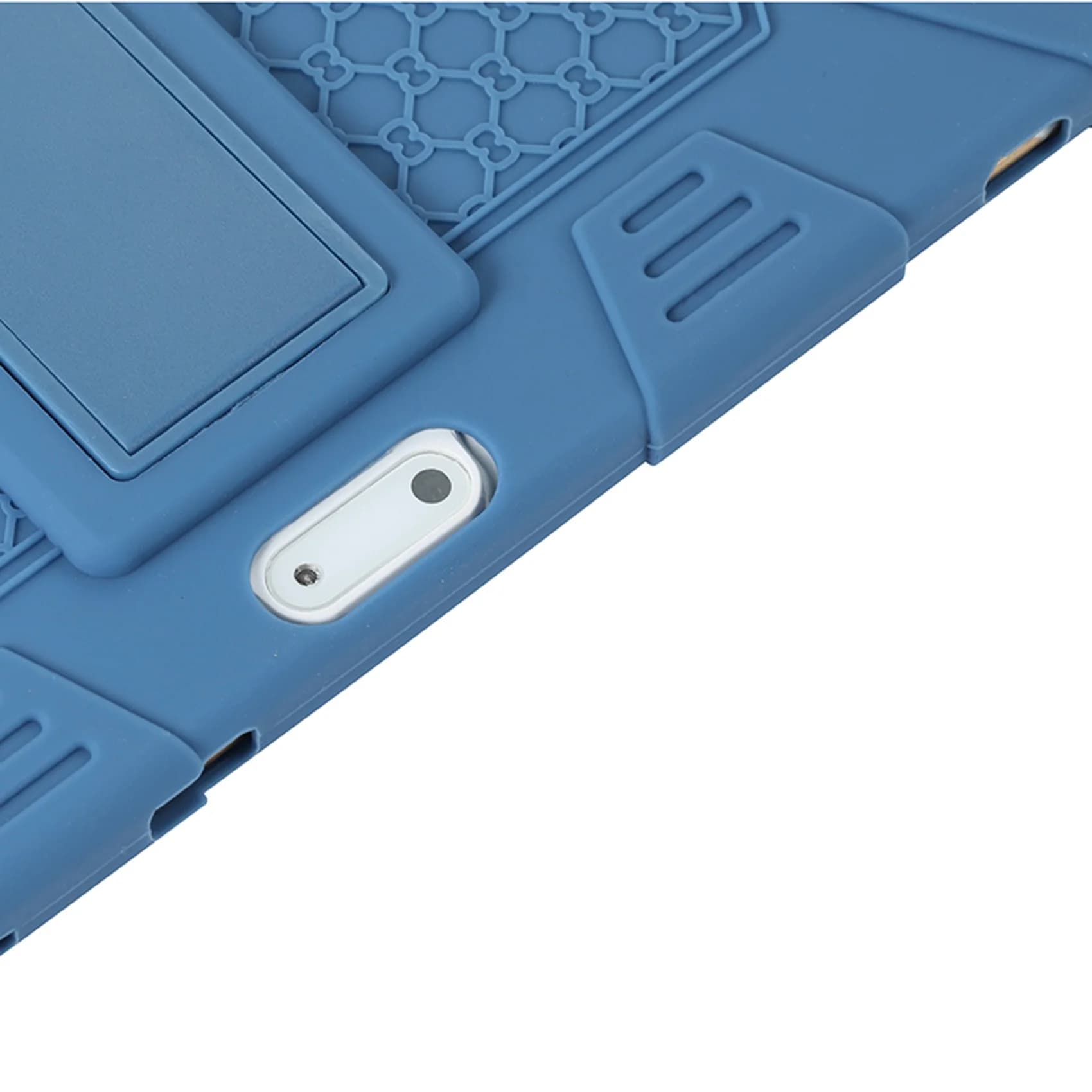 SCLS Tablet Case for M30 M30 PRO 10.1 Inch Tablet Silicone Case Adjustable Tablet Stand with Pen(Blue)