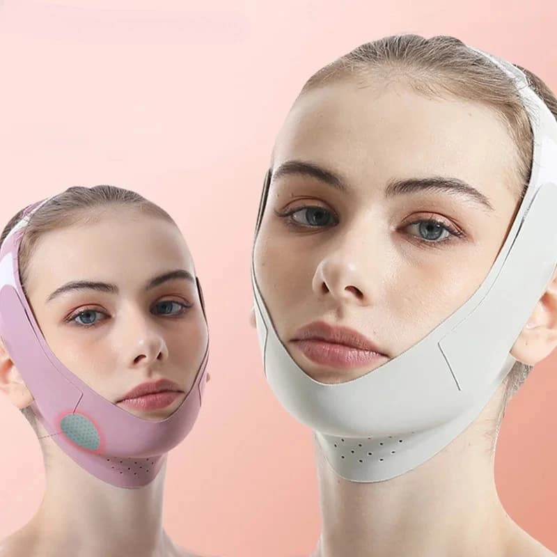Maschera Viso Modellante per il Sonno, Riutilizzabile, Effetto Lifting a V, Anti-Rughe, Fascia per il Viso, Maschera per Dormire, Strumenti di Bellezza e Salute