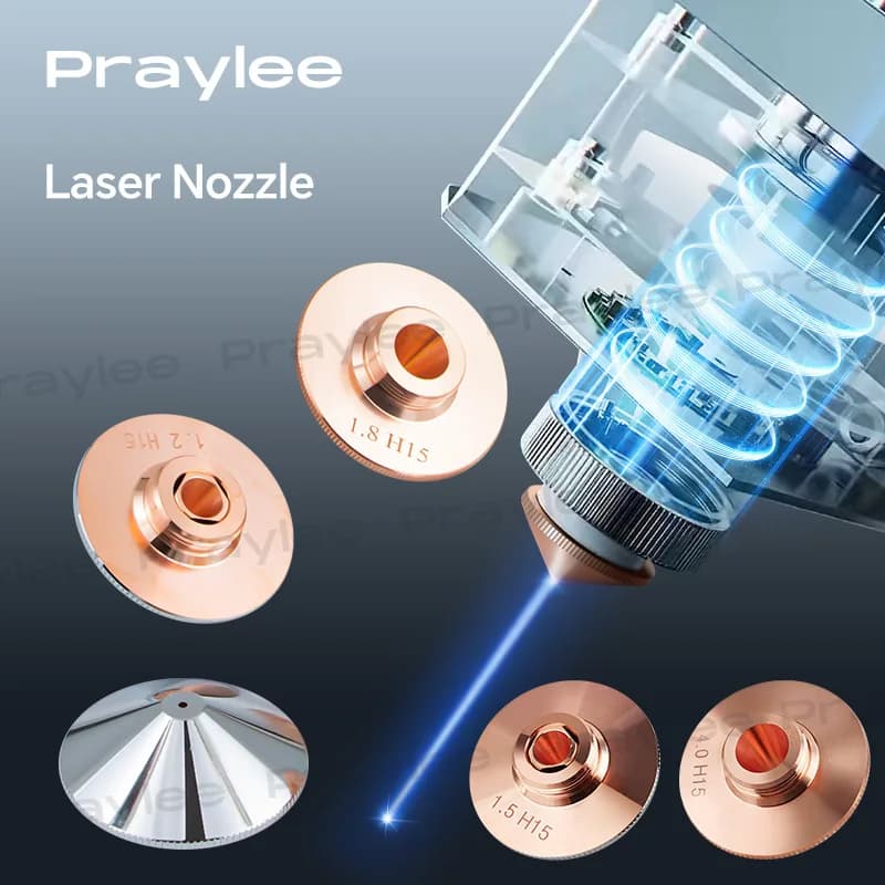 Ugello laser Raytools Ugelli da taglio singoli doppi cromati D28/D32mm M14 M11 1.5 1.8 2.0 per macchina da taglio in fibra Precitec WSX