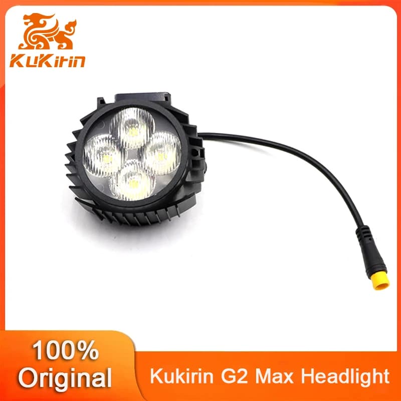 Faro Anteriore Originale Kukirin G2 Max/G2 PRO, Luce LED Frontale per Manubrio di Monopattino Elettrico Kukirin, Parti di Ricambio