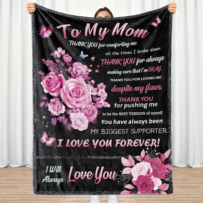 Comfortable flannel blanket for moms, soft, warm and versatile, for sofas, beds, offices, camping, trips, ideal gift for all seasons