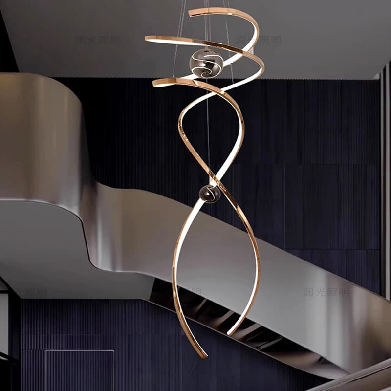 Modern home decor led lights pendant light lamps forstaircase Chandeliers for living room hanging light indoor lighting