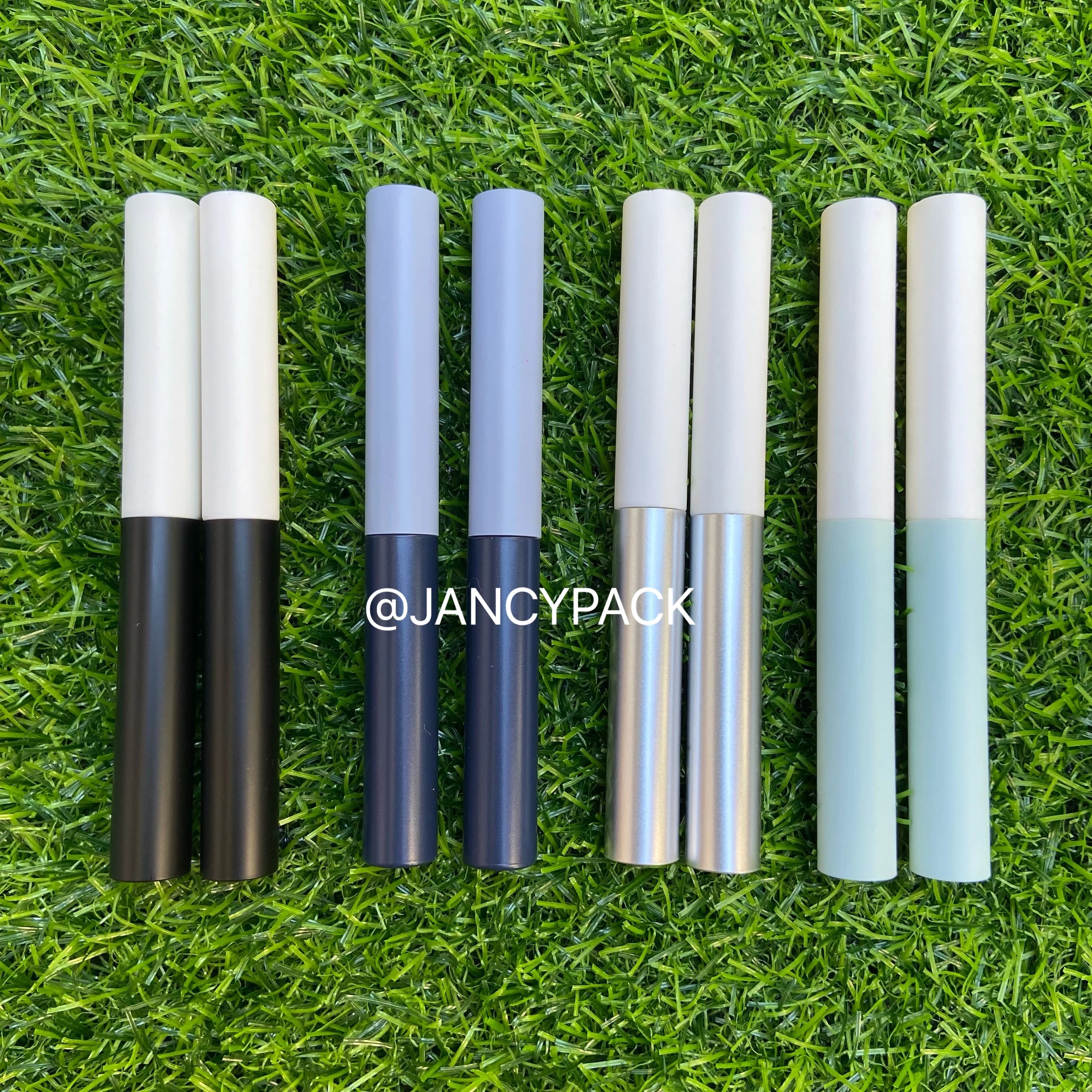 Tubi contenitori per mascara rotondi vuoti da 5 ml Tubi per tubi per ciglia Fiale per bottiglie Contenitori per cosmetici riutilizzabili Logo personalizzato