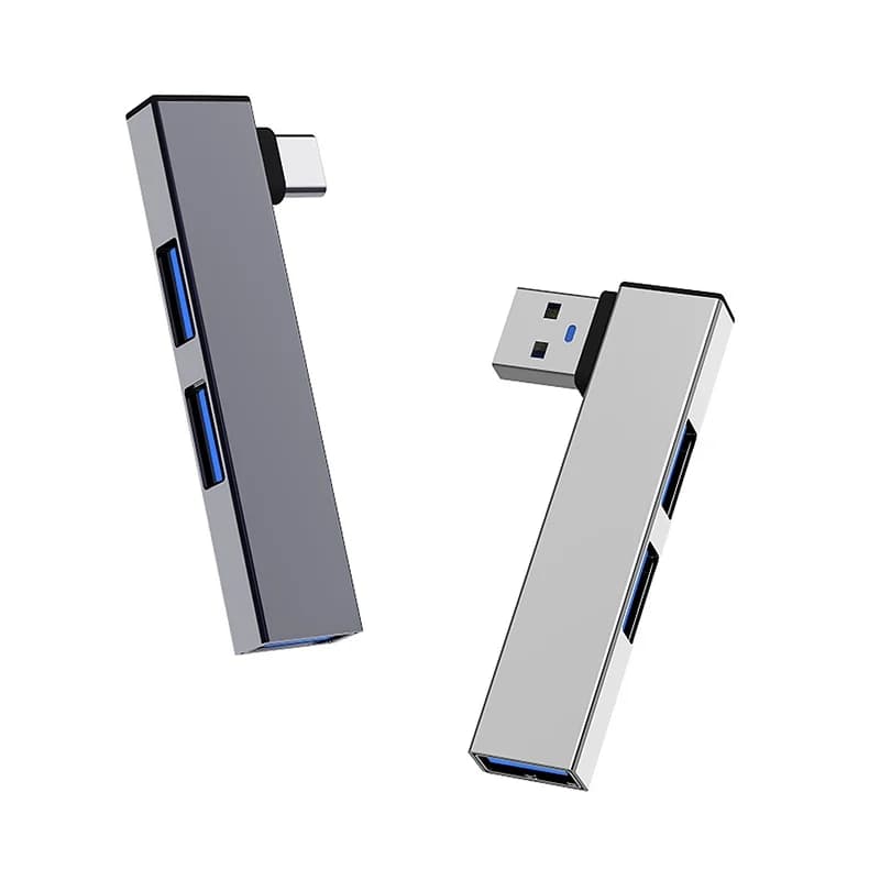 Adattatore HUB USB C 3 in 1 OTG USB 3.0 a tipo C Splitter Hub velocità 5.0Gbps Splitter multiporta per PC portatile Accessori per computer