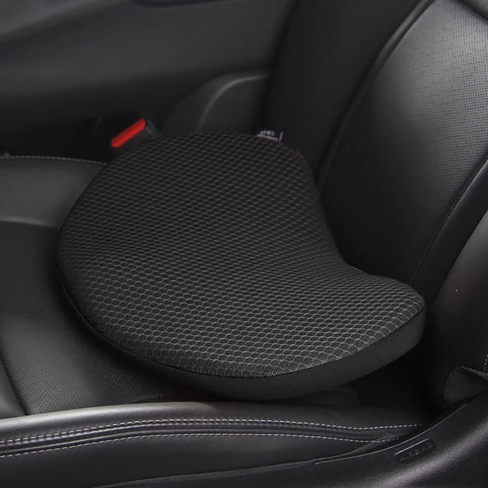 Cuscino Lombare Traspirante in Memory Foam per Sedile Auto, Supporto per Aumento Altezza e Comfort Lombare