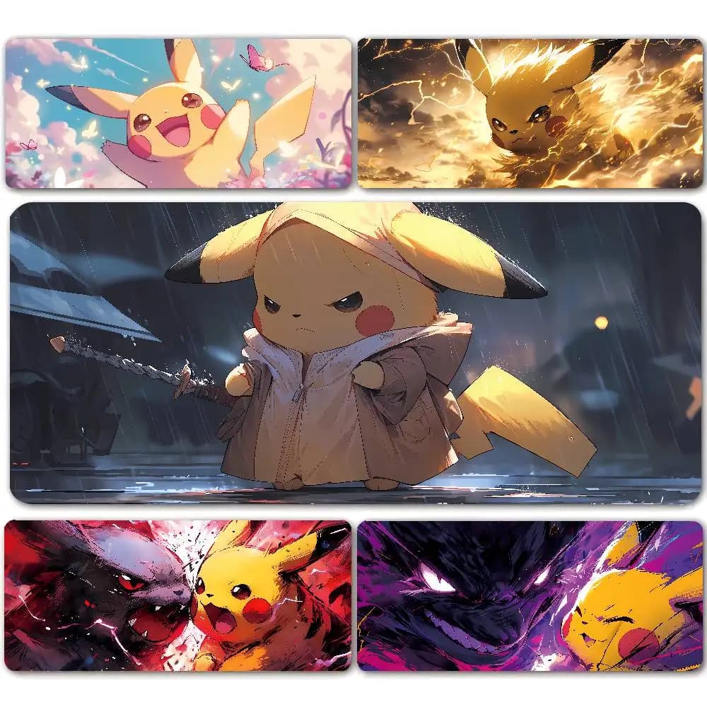 Pokemon Zoroark Gaming Mouse Pad Large Desk Mat 2MM Stitched Edge Non Slip Rubber Base Keyboard Pad Office Laptop Table Decor