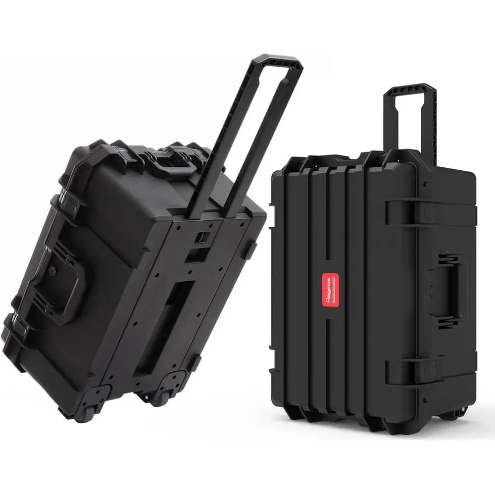 Valigia rigida con ruote, maniglia e lucchetto TSA da 27 x 20 x 13 pollici per fotocamera, drone e attrezzi