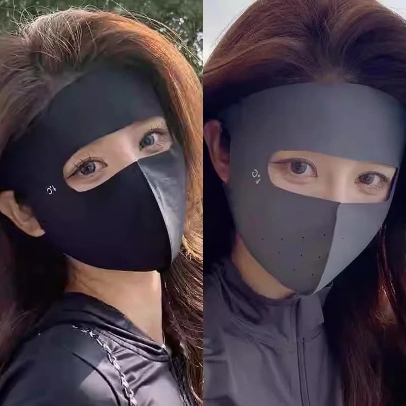 Solar Protection Summer Mask with Hyaluronic Acid, Breathable, Anti-UV, Refreshing, For Men and Women